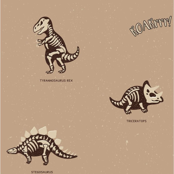 Dinoszauruszos csontvázas tapéta | 50 cm x 250 cm Dinoszauruszos csontvázas tapéta | 50 cm x 250 cm