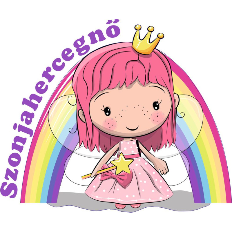 Hercegnős névre szóló falmatrica, óriás Hercegnős névre szóló falmatrica, óriás