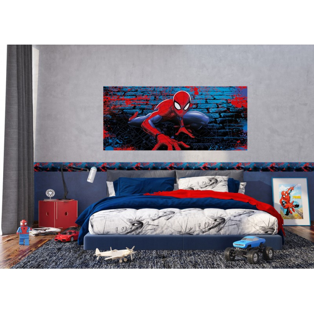 Pókember a falon mászik poszter, 202 cm x 90 cm