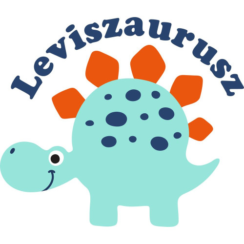 Dinoszaurusz, sztegoszaurusz névre szóló falmatrica, óriás