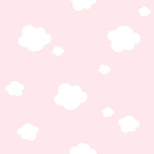 Felhős gyerek tapéta, rózsaszín| 50 cm x 250 cm