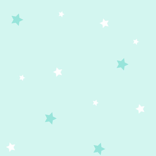 Csillagos tapéta, menta | 50 cm x 250 cm