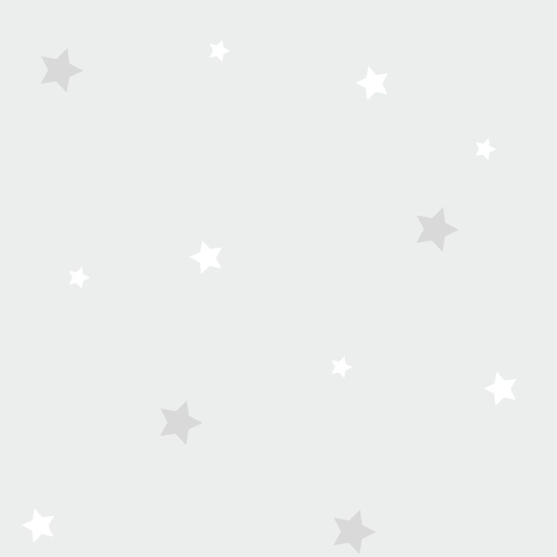 Csillagos tapéta, szürke | 50 cm x 250 cm