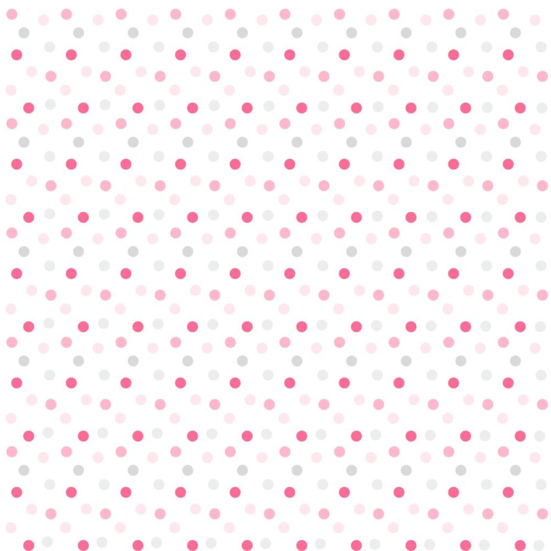 Pöttyös modern tapéta, pink| 50 cm x 250 cm