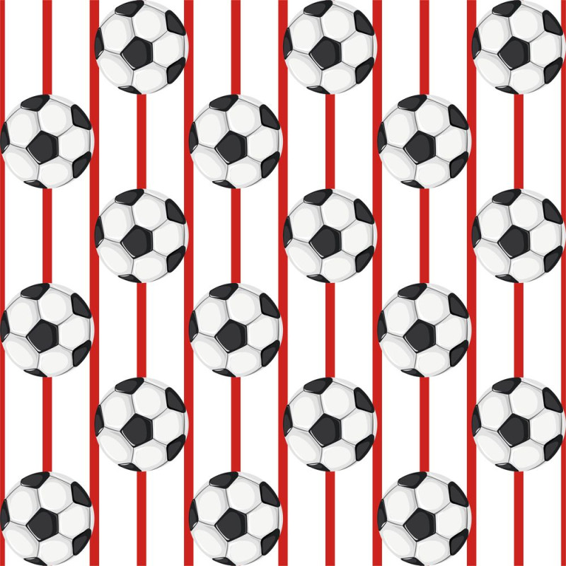 Focis sportos tapéta, piros csíkos| 50 cm x 300 cm