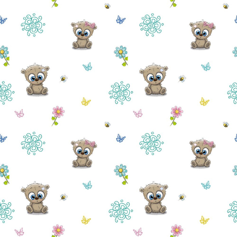 Macis, menta csillámos gyerek tapéta | 50 cm x 250 cm