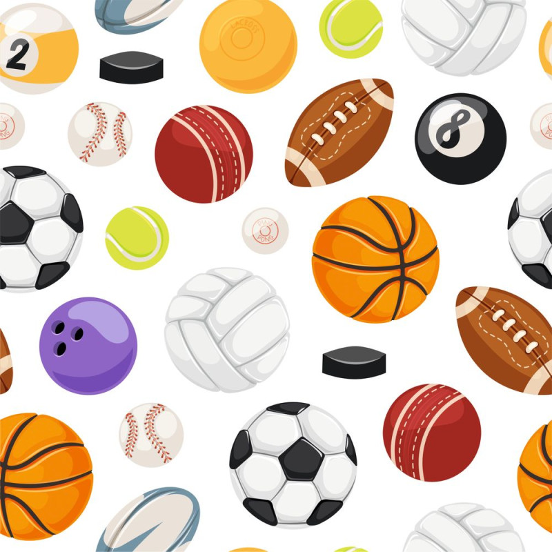 Sport labdás tapéta | 50 cm x 300 cm
