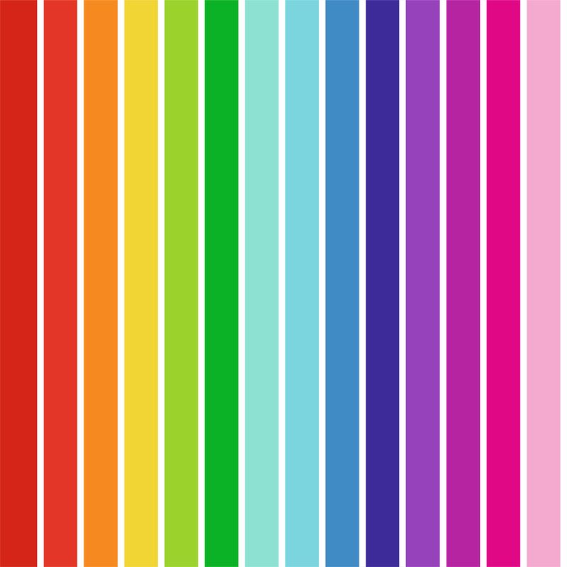 Szivárvány színű csíkos modern tapéta| 50 cm x 250 cm Szivárvány színű csíkos modern tapéta| 50 cm x 250 cm