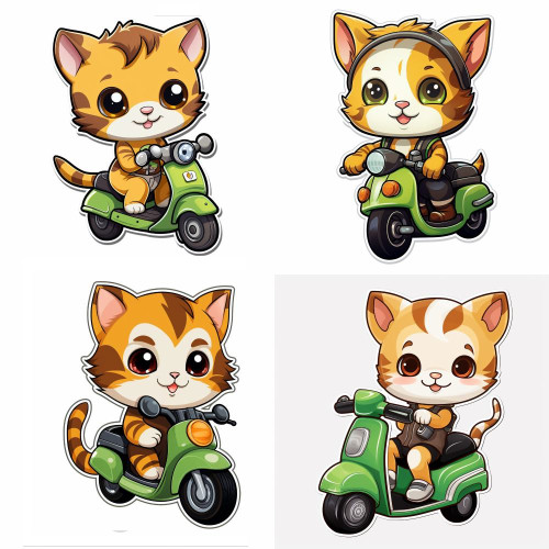 Cica rollerezik falmatrica | 8 + 24 db-os szett | 80 cm x 80 cm