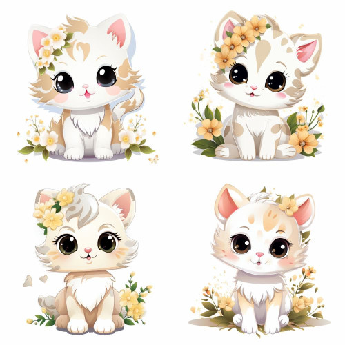 Cirmos cicás falmatrica | 8 + 24 db-os szett | 80 cm x 80 cm