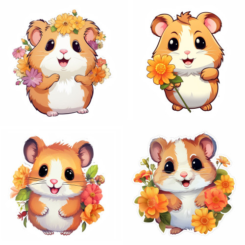 Aranyhörcsög falmatrica | 8 + 24 db-os szett | 80 cm x 80 cm