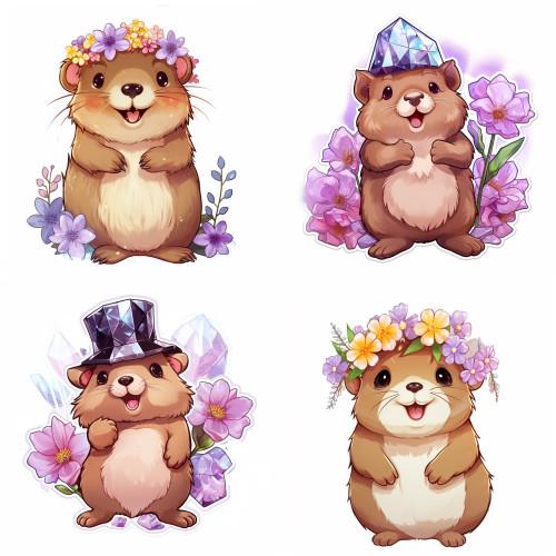 Capibara falmatrica | 8 + 24 db-os szett | 80 cm x 80 cm