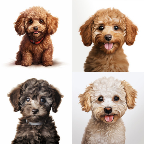 Kiskutyás falmatrica | 8 + 12 db-os szett | 80 cm x 80 cm