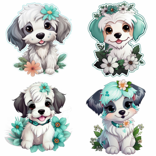 Cuki Kutyusos falmatrica | 8 + 24 db-os szett | 80 cm x 80 cm