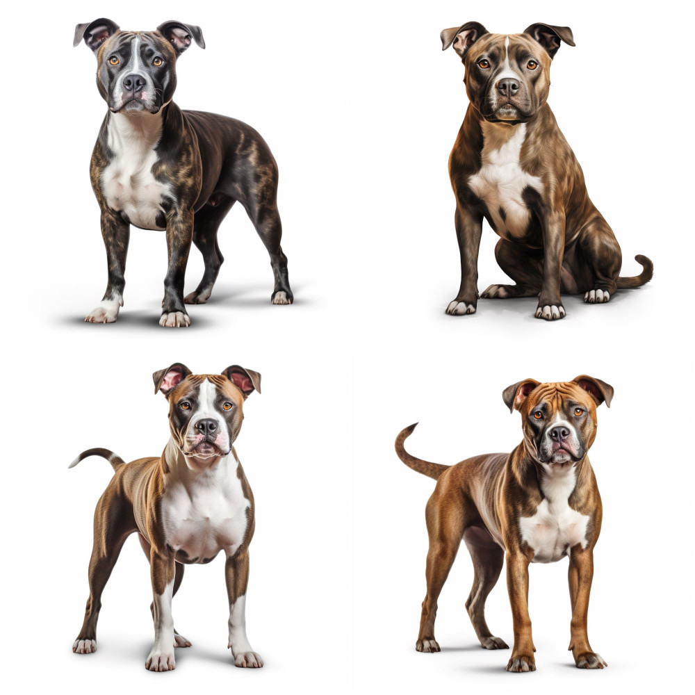 Élethű Pitbull kutyás falmatrica | 8 + 12 db-os szett | 80 cm x 80 cm