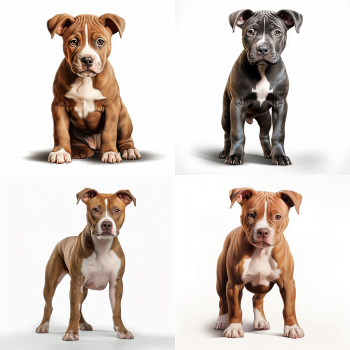 Pitbull kutyás falmatrica | 8 + 12 db-os szett | 80 cm x 80 cm