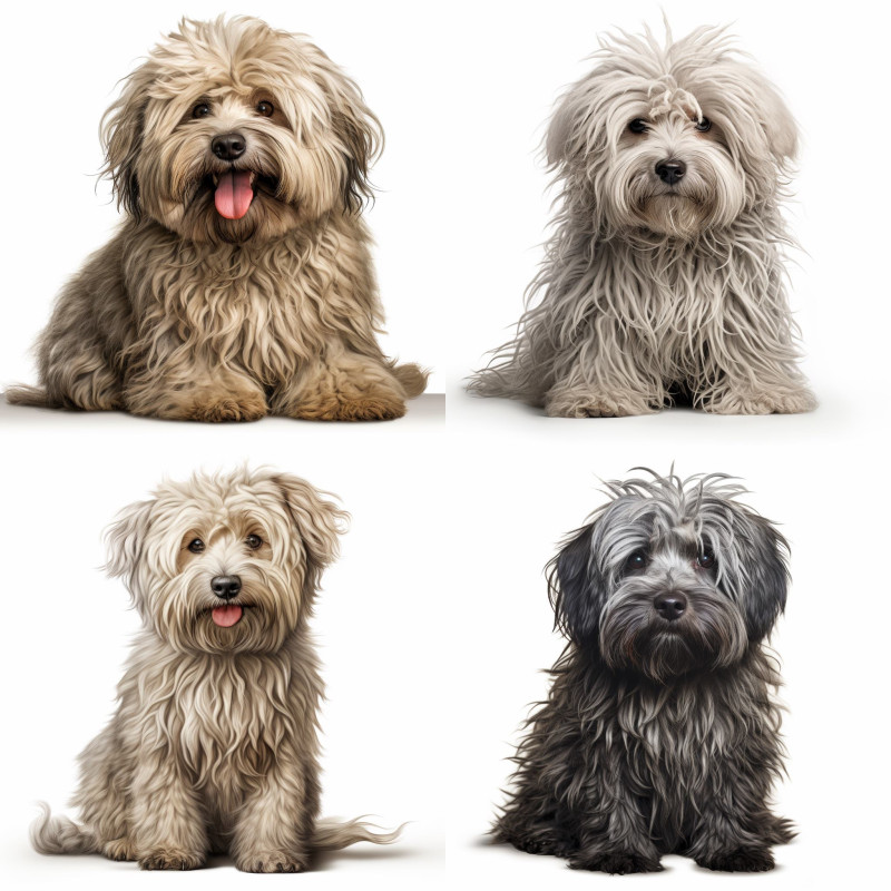 Élethű Puli Kutyusos falmatricák | 8 + 12 db-os szett | 80 cm x 80 cm