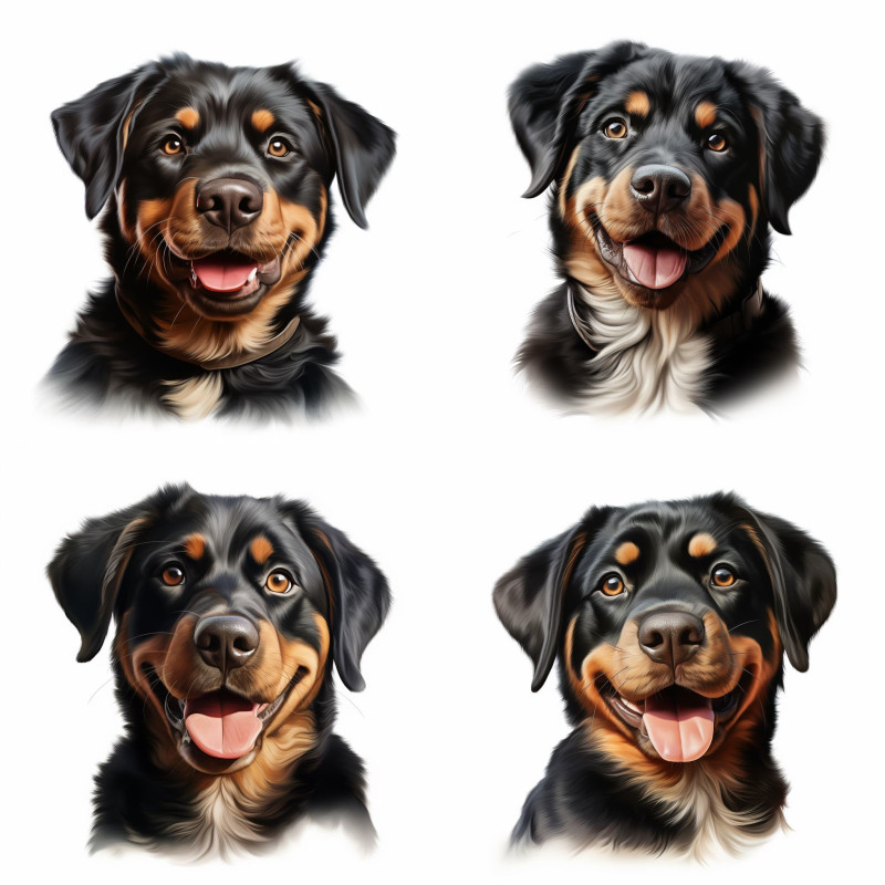 Élethű Rottweileres kutyás falmatrica | 8 + 12 db-os szett | 80 cm x 80 cm Élethű Rottweileres kutyás falmatrica | 8 + 12 db-os szett | 80 cm x 80 cm