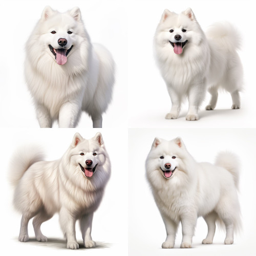 Samoyed kutyás falmatrica | 8 + 12 db-os szett | 80 cm x 80 cm