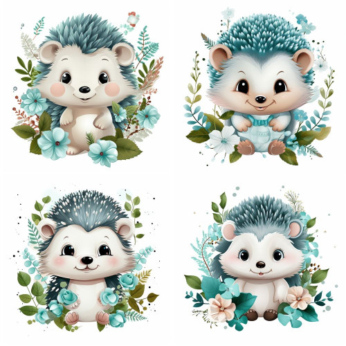 menta sündisznós falmatrica | 8 + 24 db-os szett | 80 cm x 80 cm