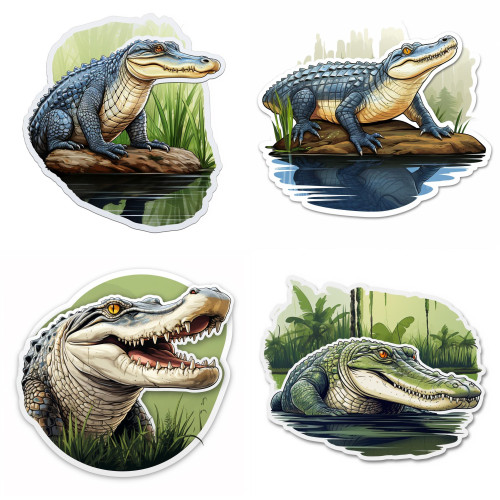 Nílusi krokodilos falmatrica | 8 + 40 db-os szett | 80 cm x 80 cm