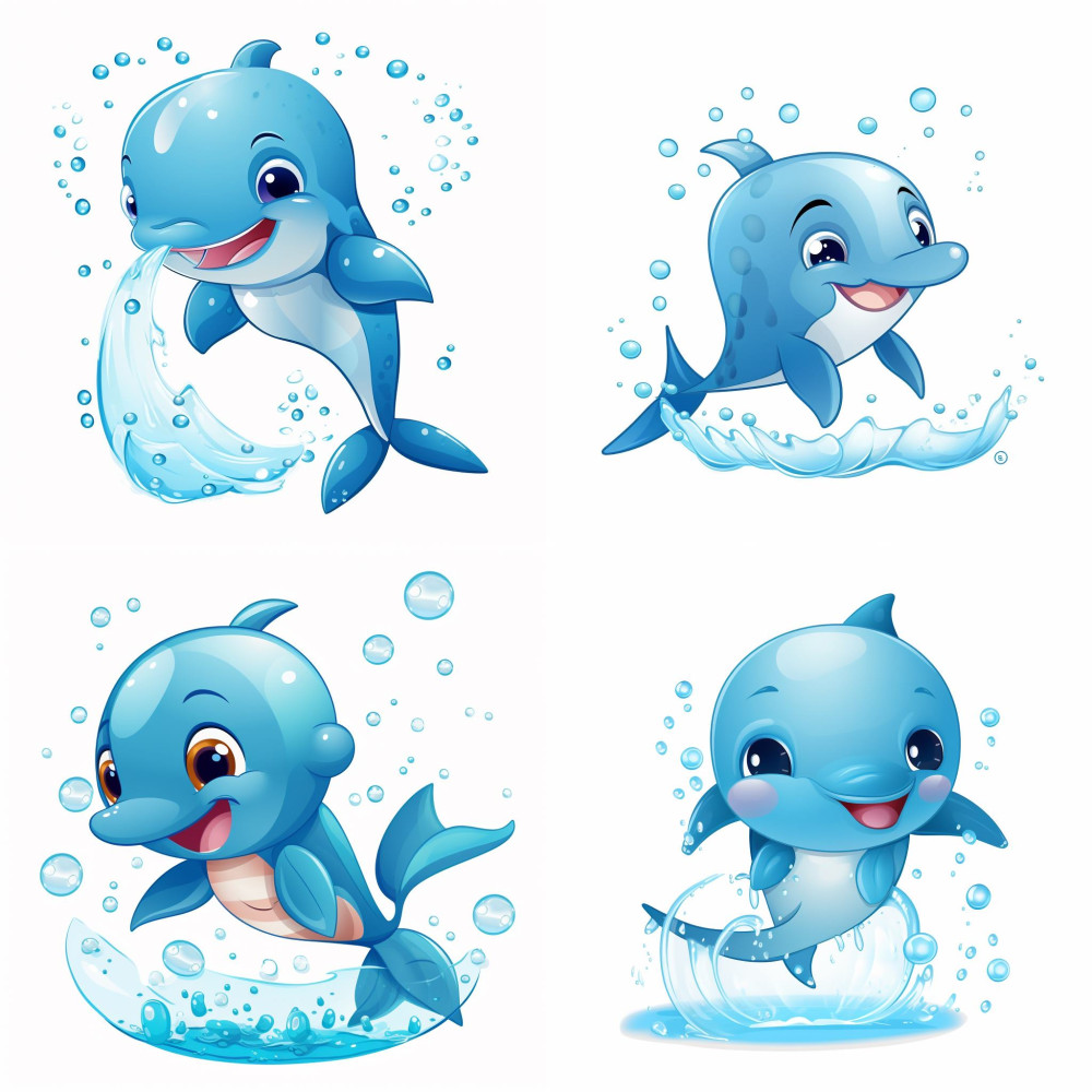 Delfines gyerek faldekoráció | 8 + 40 db-os szett | 80 cm x 80 cm Delfines gyerek faldekoráció | 8 + 40 db-os szett | 80 cm x 80 cm