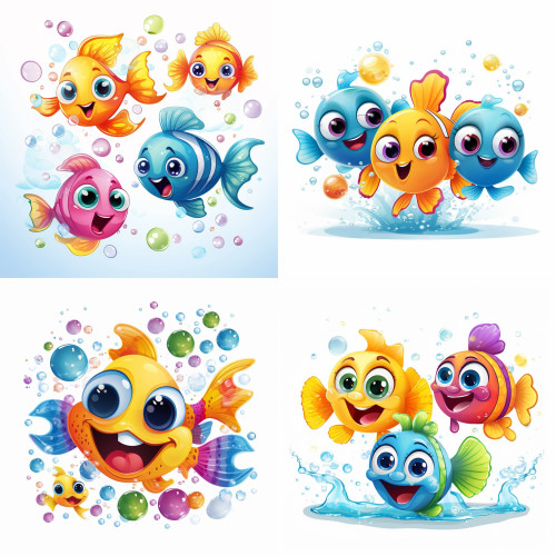 Halas falmatrica szett | 4 csapat (12 db hal) + 40 db-os szett | 80 cm x 80 cm