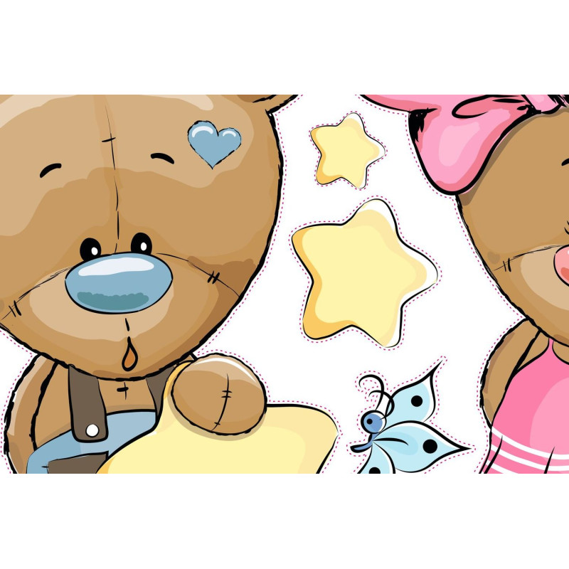 Macipár falmatrica, csillagos | 23 db-os szett | 70 cm x 45 cm-től