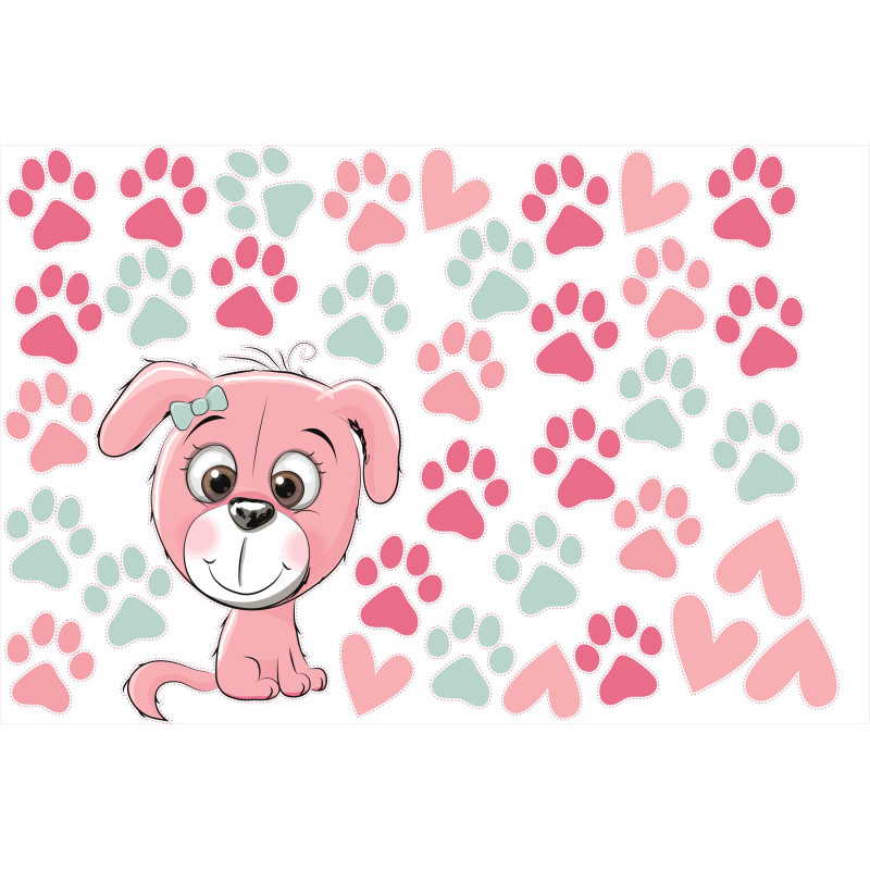 Kutyás matrica falra | 36 db-os szett | 70 cm x 45 cm-től