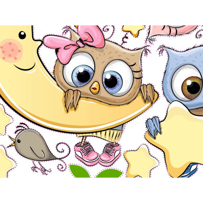 Bagoly kislány és kisfiú falmatrica csomag | 39 db-os szett | 70 cm x 45 cm-től Bagoly kislány és kisfiú falmatrica csomag | 39 db-os szett | 70 cm x 45 cm-től