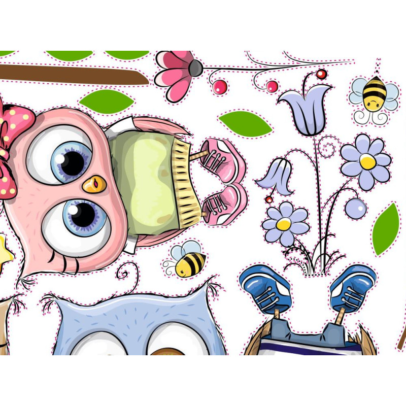 Bagoly kislány és kisfiú falmatrica csomag | 39 db-os szett | 70 cm x 45 cm-től Bagoly kislány és kisfiú falmatrica csomag | 39 db-os szett | 70 cm x 45 cm-től