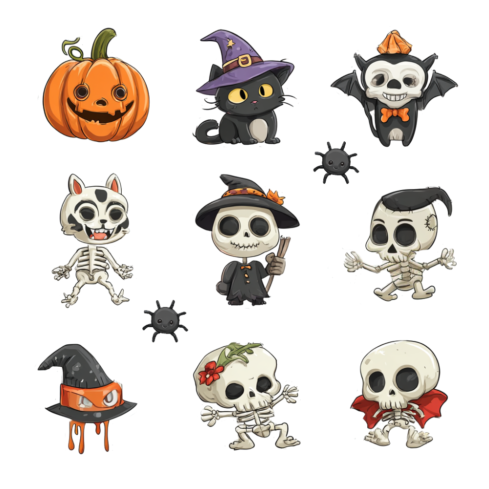 Halloweeni falmatrica szett Halloweeni falmatrica szett