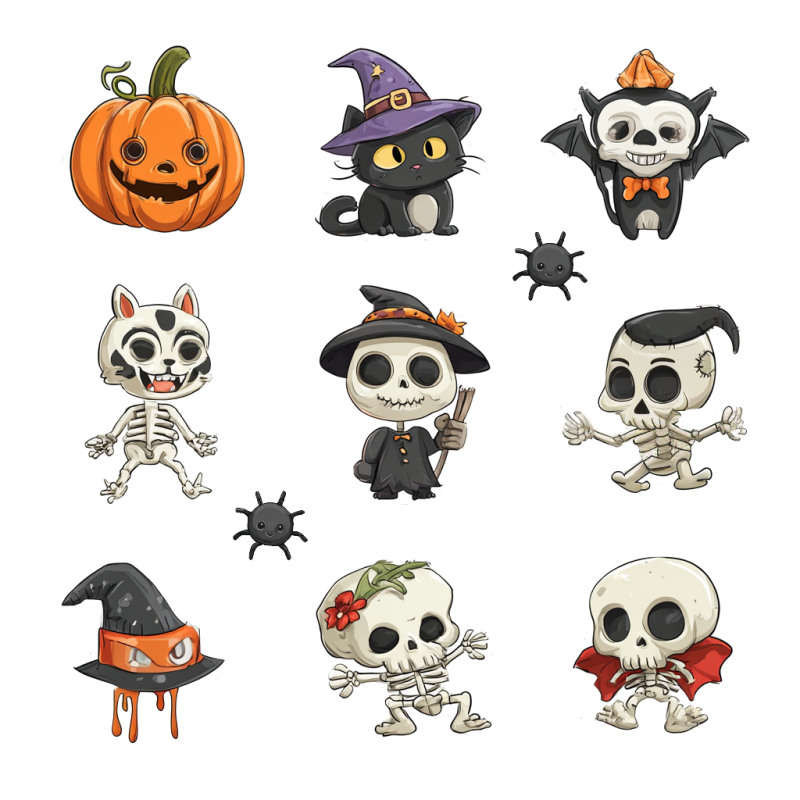 Halloweeni falmatrica szett Halloweeni falmatrica szett