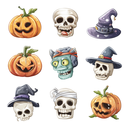 Halloweenes faldekoráció