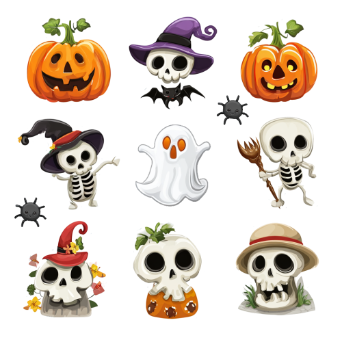 Halloweeni falmatrica csomag