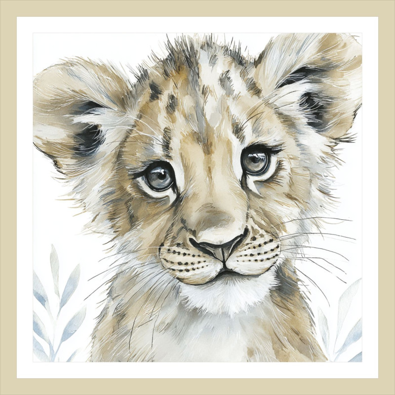 Párduc - Szafari állatos gyerek poszter | 50 cm x 50 cm