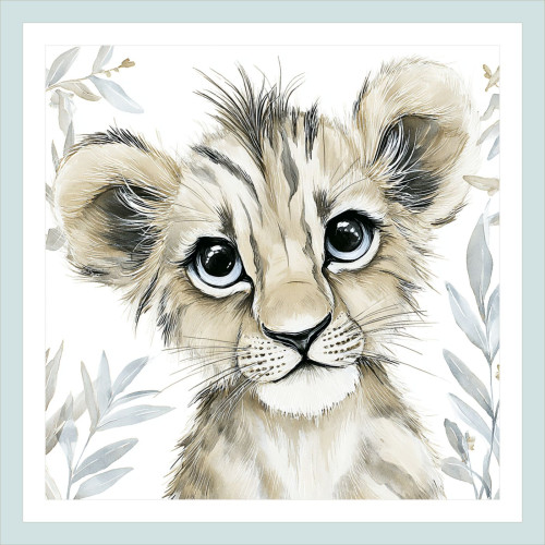 Tigris - Szafari állatos gyerek poszter | 50 cm x 50 cm