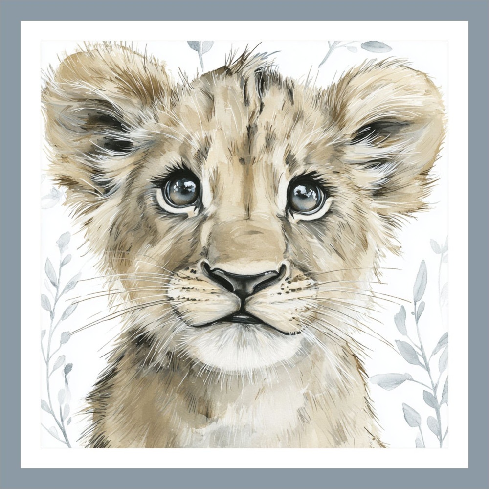 Tigrises - Szafari állatos gyerek poszter | 50 cm x 50 cm Tigrises - Szafari állatos gyerek poszter | 50 cm x 50 cm
