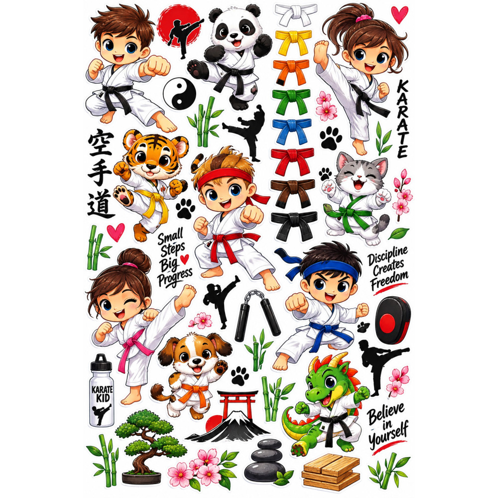 Karate faldekoráció szett – Karate Kid