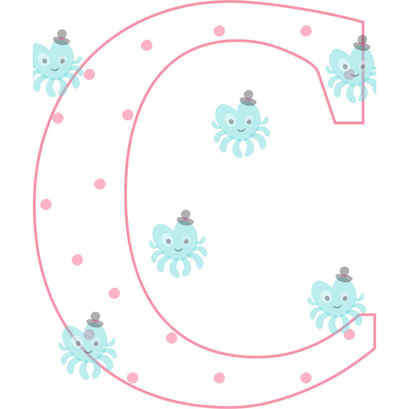 C betű falmatrica | 16 cm magas