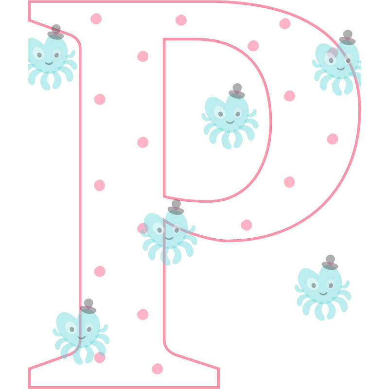 P betű falmatrica | 16 cm magas