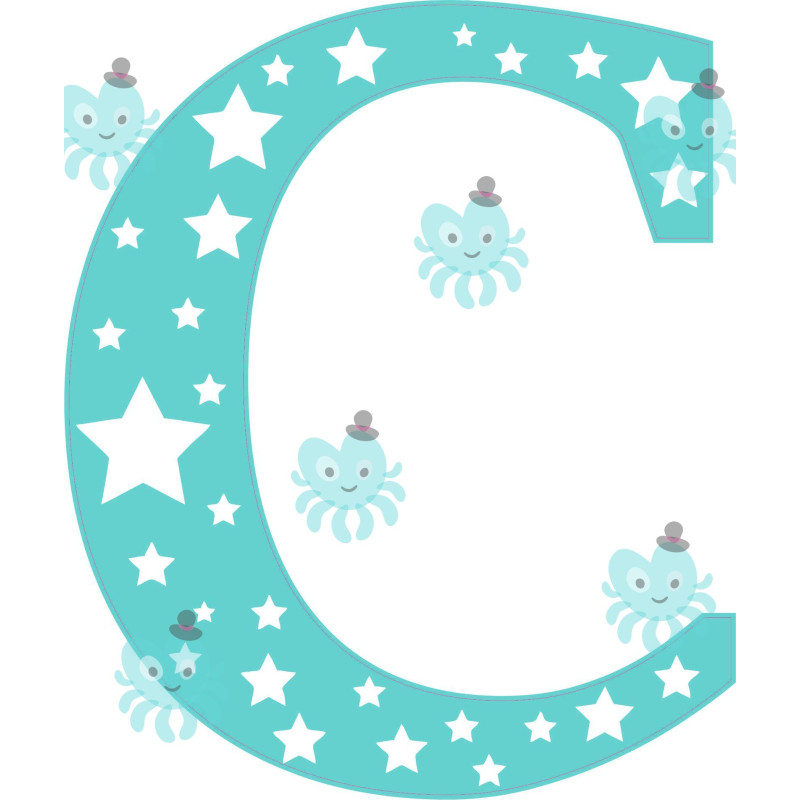 C betű falmatrica | 16 cm magas