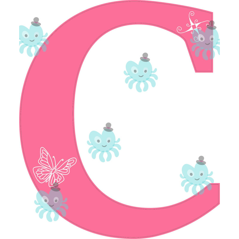 C betű falmatrica | 16 cm magas