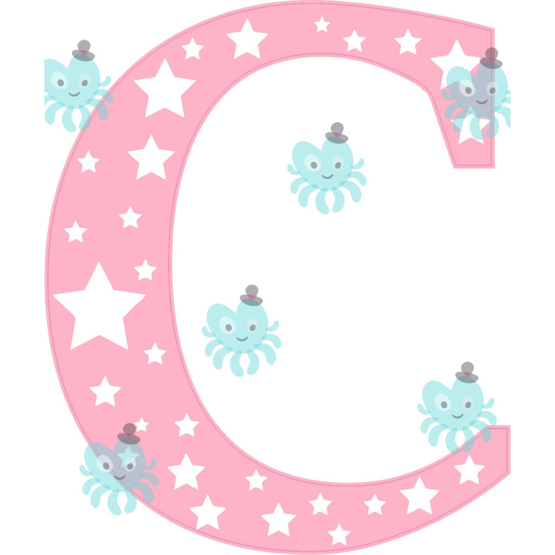 C betű falmatrica | 16 cm magas