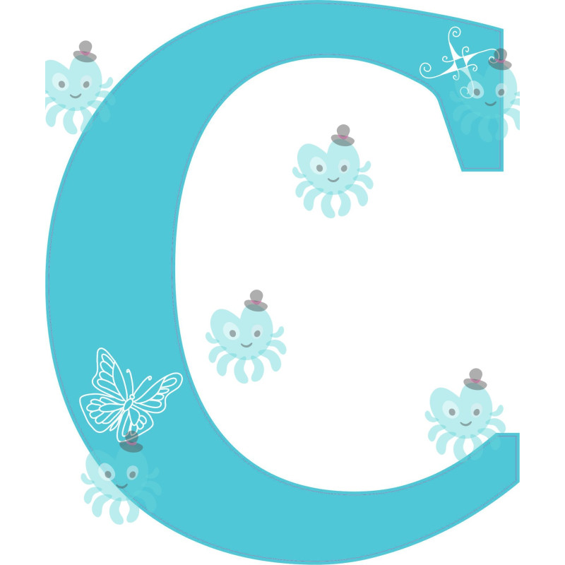 C betű falmatrica | 16 cm magas