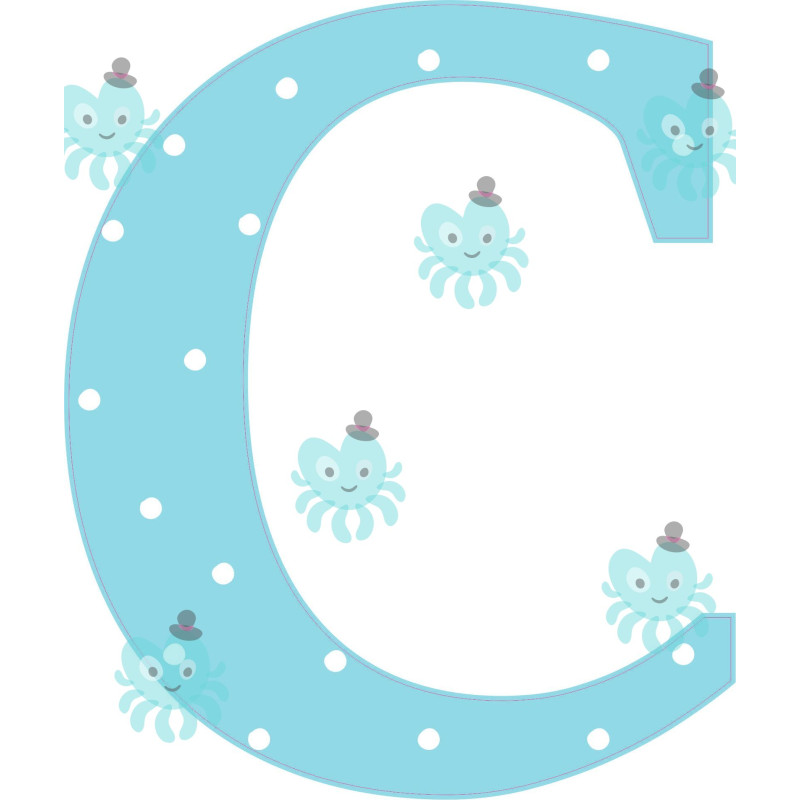 C betű falmatrica | 16 cm magas