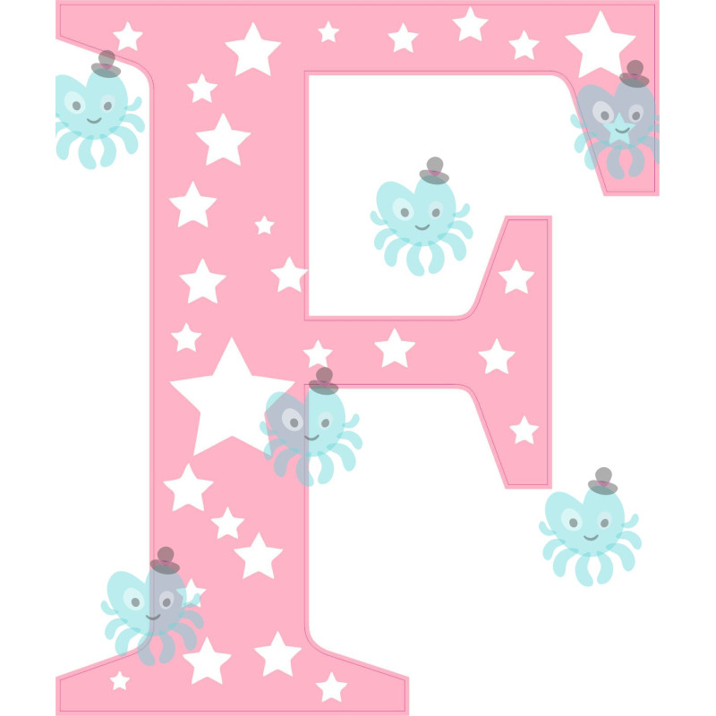 F betű falmatrica | 16 cm magas