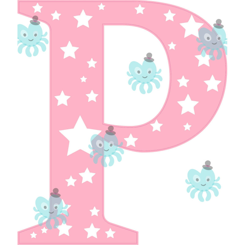 P betű falmatrica | 16 cm magas