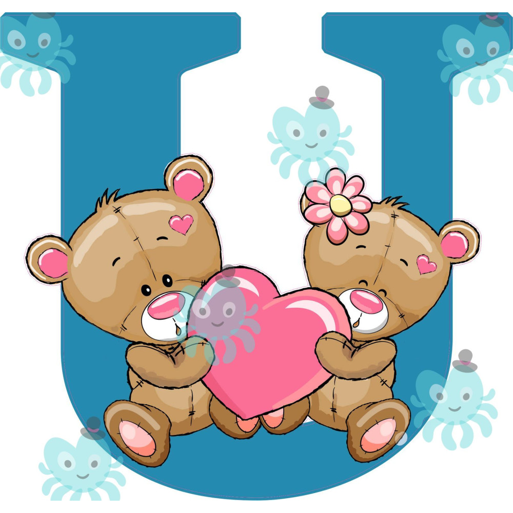 U betű falmatrica | 16 cm magas