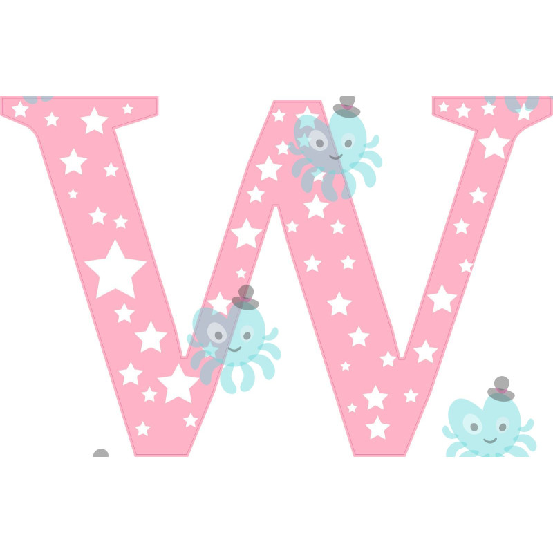 W betű falmatrica | 16 cm magas W betű falmatrica | 16 cm magas